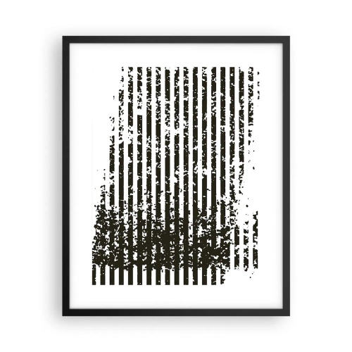 Poster in cornice nera - Ritmo e rumore - 40x50 cm