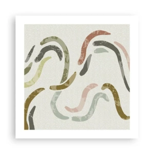 Poster - La danza gioiosa dell'astrazione - 50x50 cm