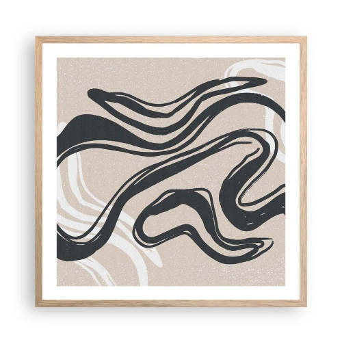 Poster in cornice rovere chiaro - Espressione moltiplicata - 60x60 cm