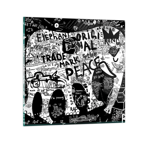 Quadro su vetro - Il ricco mondo della strada - 30x30 cm