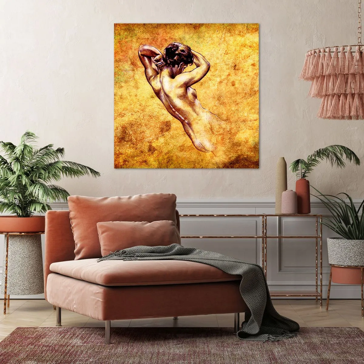 Quadro su tela - Stampe su Tela - Nuda, ma sempre misteriosa - 30x30 cm