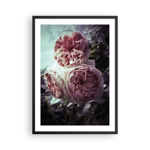 Poster in cornice nera - In un'atmosfera romantica - 50x70cm - In un'atmosfera romantica - Decorazione murale moderna per soggiorno e camera da letto ARTTOR