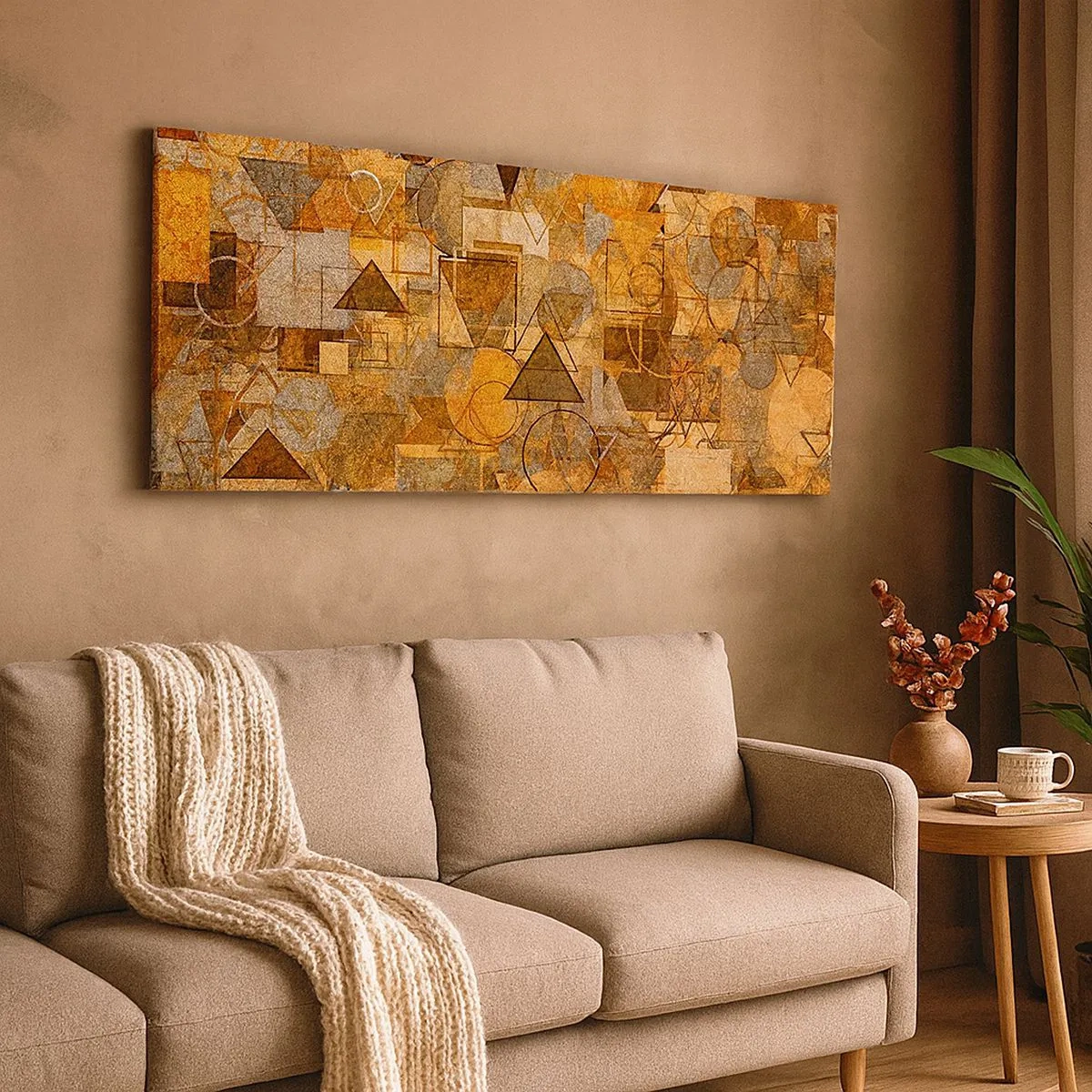 Quadro su tela - Stampe su Tela - Il mondo compreso nella forma - 100x40 cm