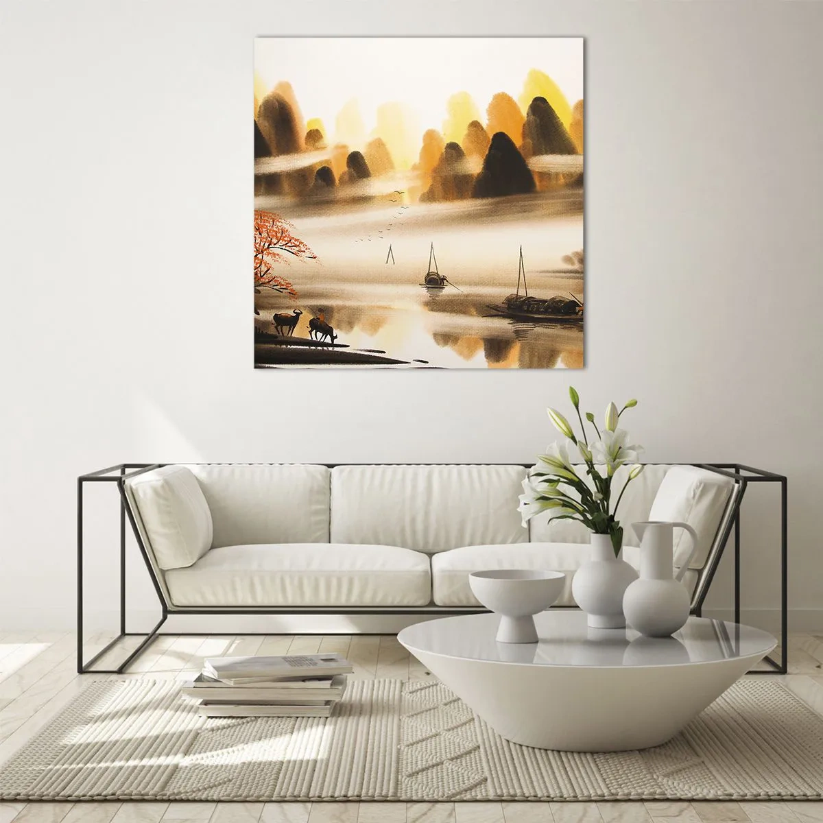 Quadro su vetro - Oltre l'Estremo Oriente - 70x70 cm