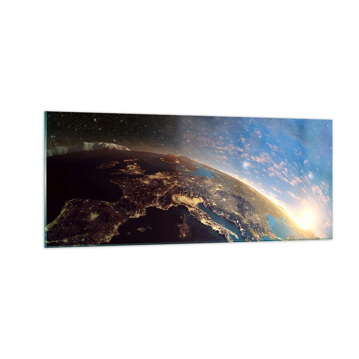 Quadro su vetro - Guardiamoci da lontano - 100x40 cm