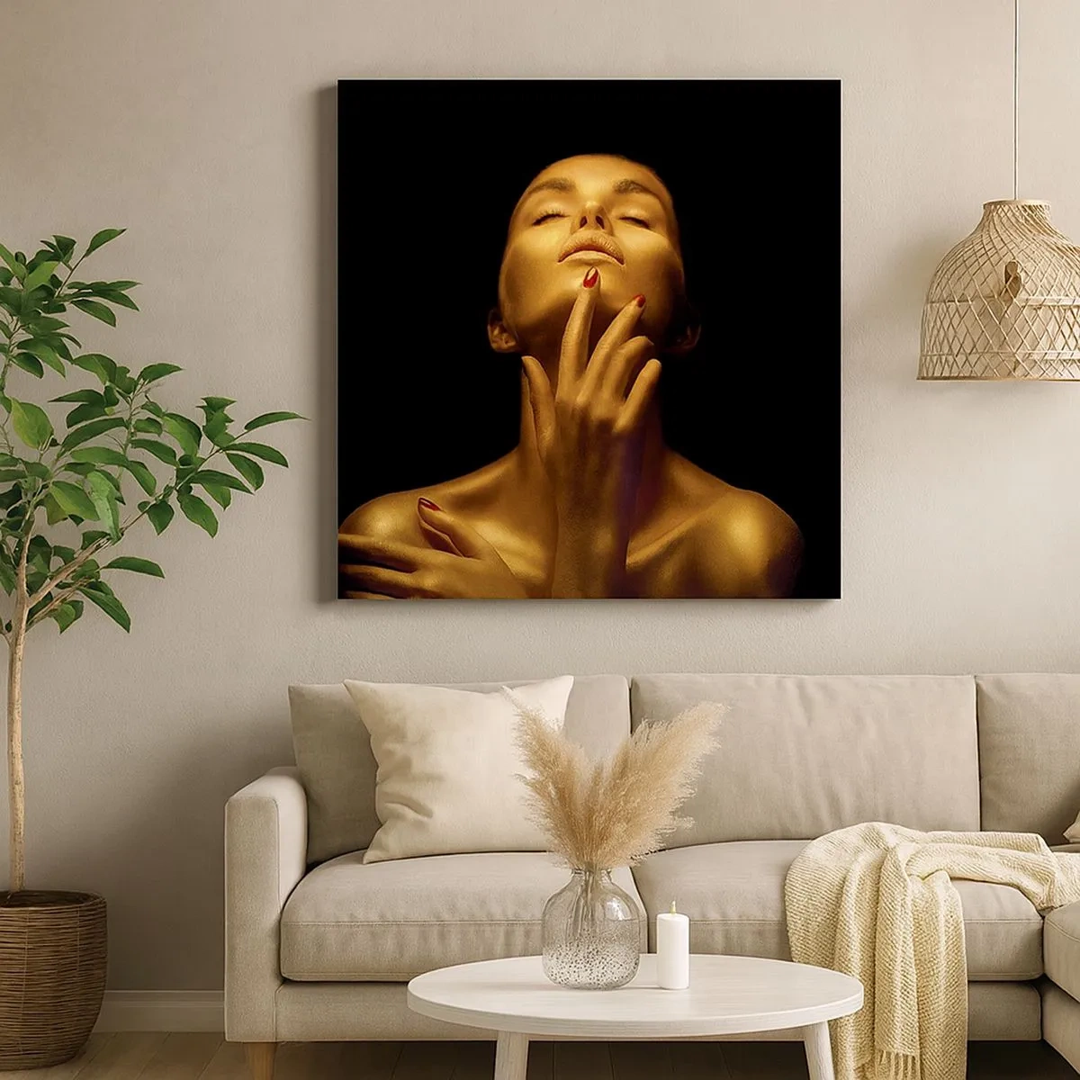 Quadro su tela - Stampe su Tela - Come seta d'oro - 30x30 cm