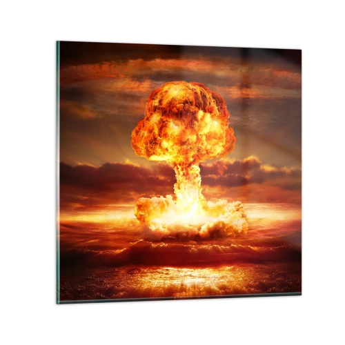 Quadro su vetro - E sarà la fine - 30x30 cm