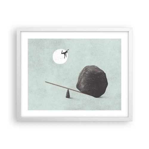 Poster in cornice bianca - Sogno adempiuto - 50x40 cm