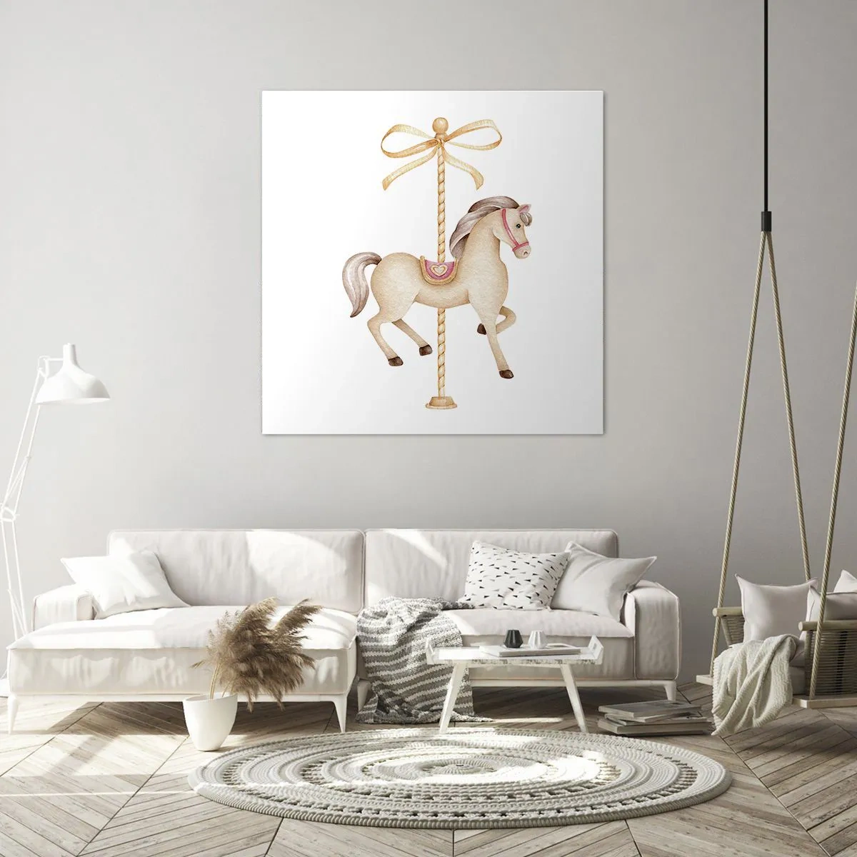 Quadro su tela - Stampe su Tela - Trotto aggraziato - 30x30 cm