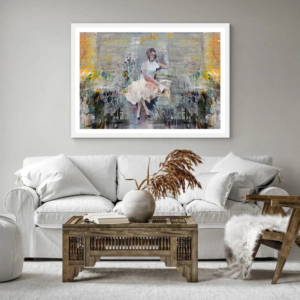 Poster in cornice bianca - Classica e moderna - 91x61 cm