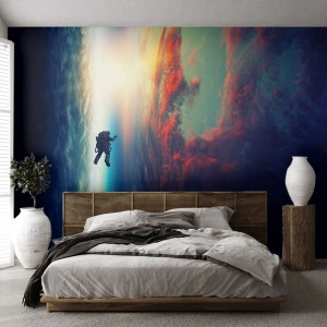 Fotomurali Premium Canvas - Affrontando l'universo - Astrazione, Astronauta, Cosmo - 500x350 cm