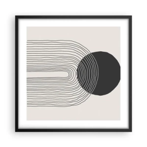 Poster in cornice nera - Tremore e fiducia - 50x50 cm