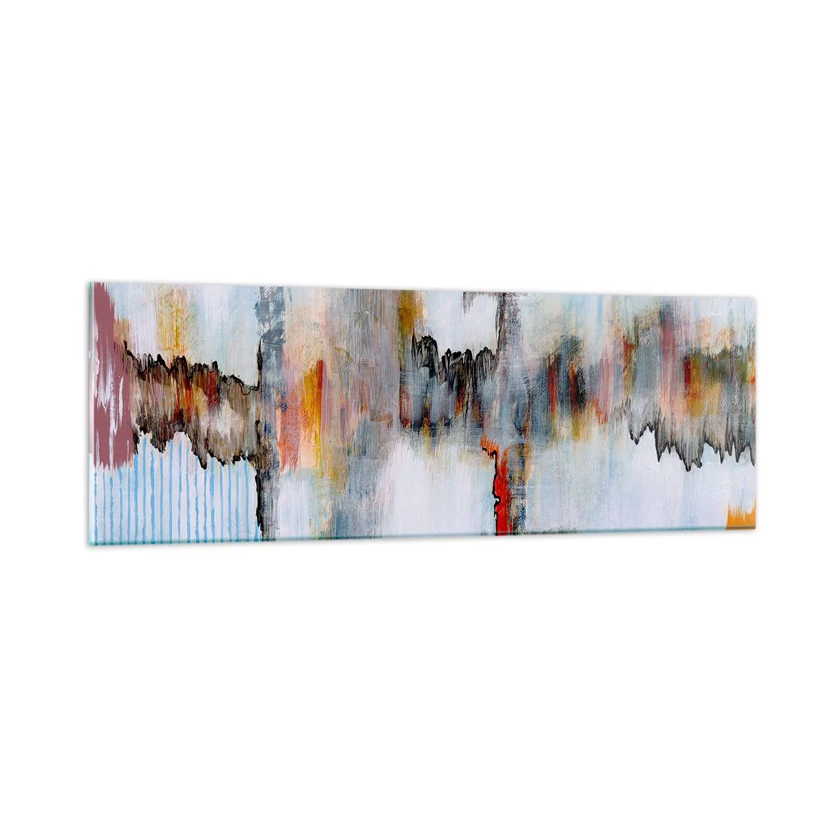 Quadro su vetro - Scritto sull'acqua - 90x30 cm