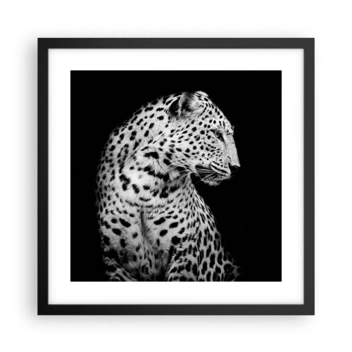 Poster in cornice nera - Profilo destro perfetto! - 40x40 cm