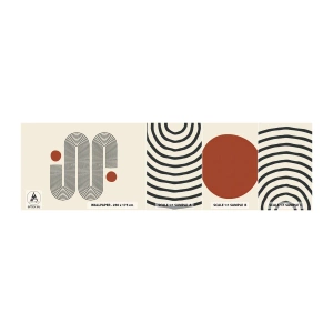 Campione Di Fotomurale Standard Eco - Dall'inizio alla fine - Astrazione, Grafica, Minimalismo - 100x30 cm