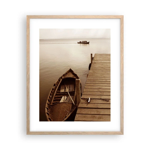 Poster in cornice rovere chiaro - La grande pace - 40x50 cm