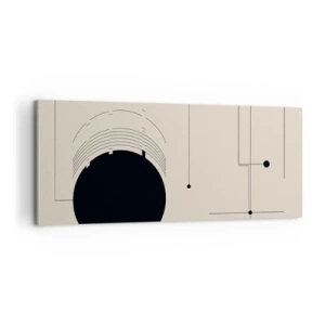 Quadro su tela - Stampe su Tela - Composizione elastica e dinamica - 100x40 cm