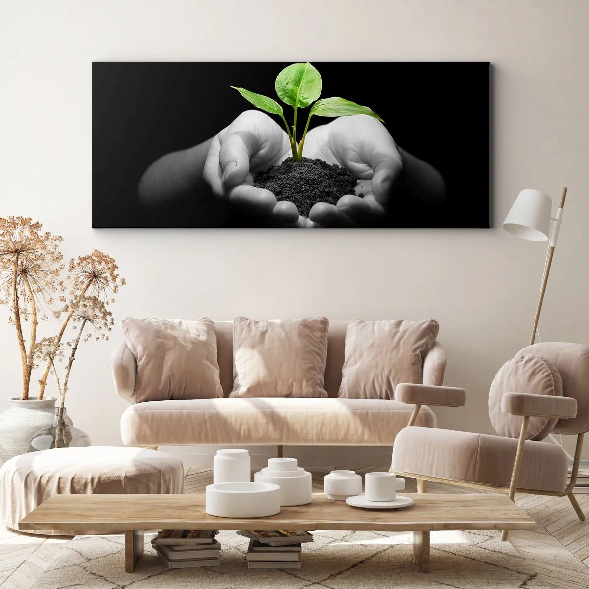 Quadro su tela - Stampe su Tela - Amo la natura, la proteggo - 100x40 cm