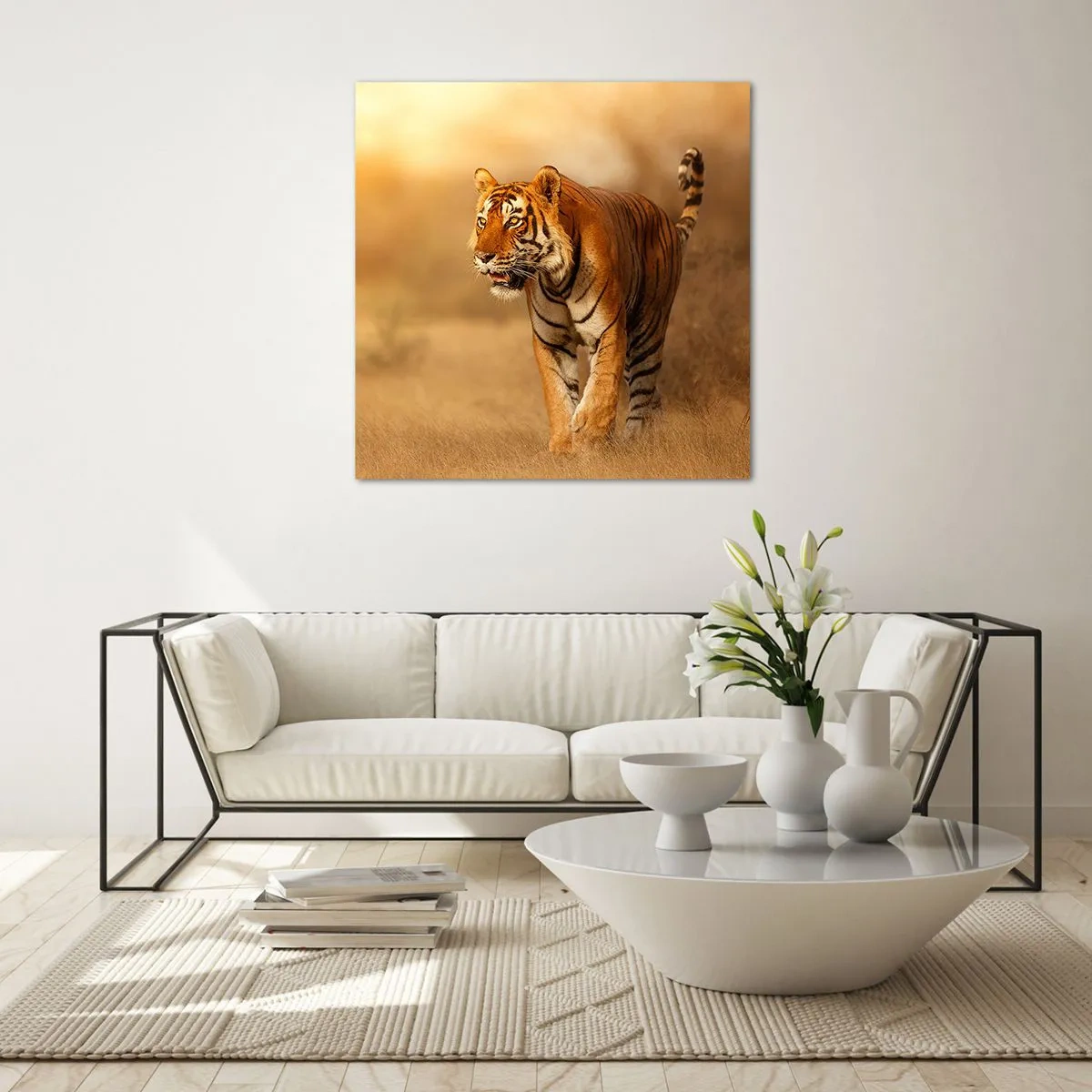 Quadro su vetro - Prima dell'attacco - 70x70 cm