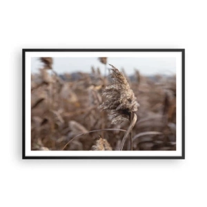 Poster in cornice nera - è tempo di volare col vento - 91x61 cm