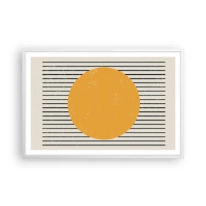 Poster in cornice bianca - La forza della semplicità - 91x61 cm