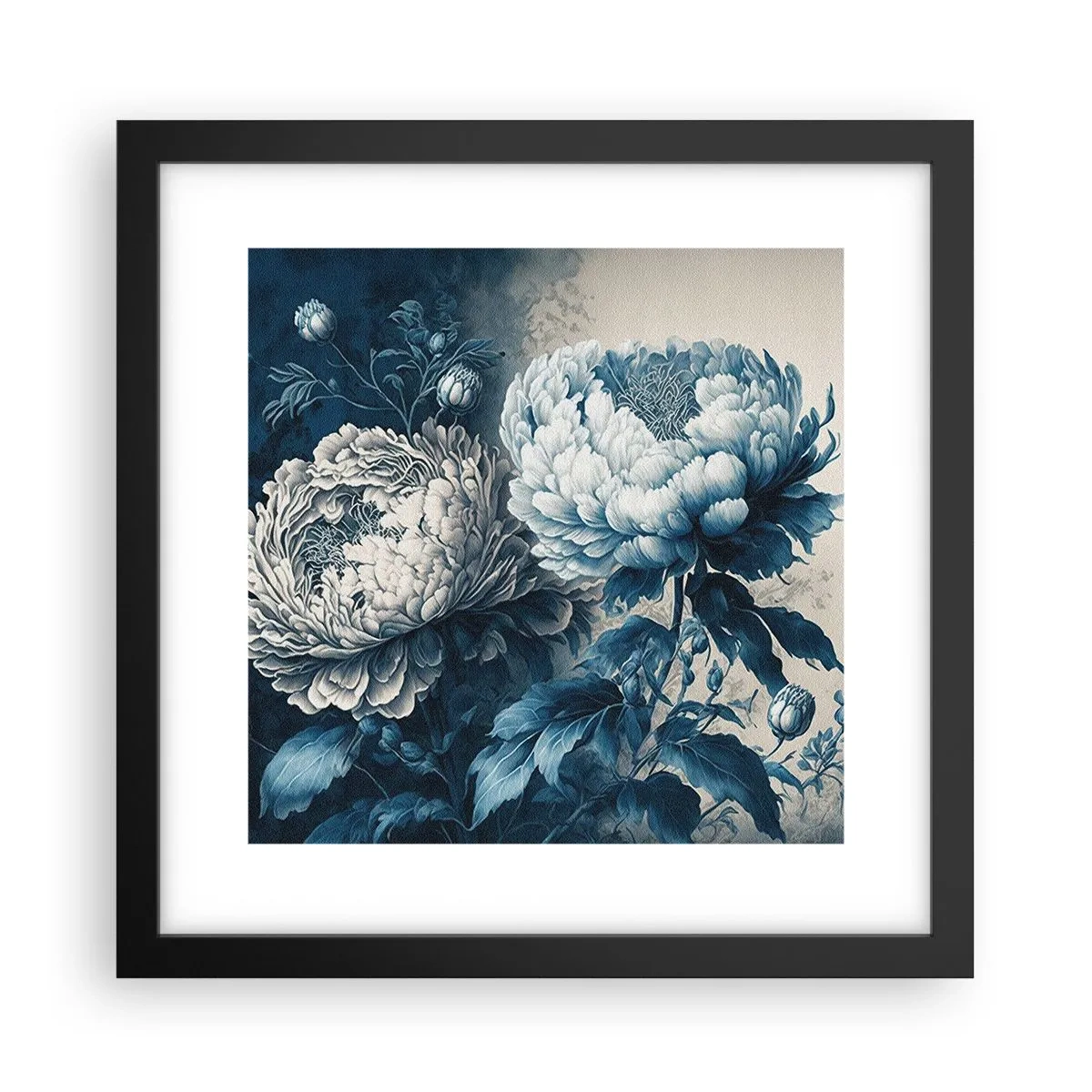 Poster in cornice nera - Coppia perfetta - 30x30 cm
