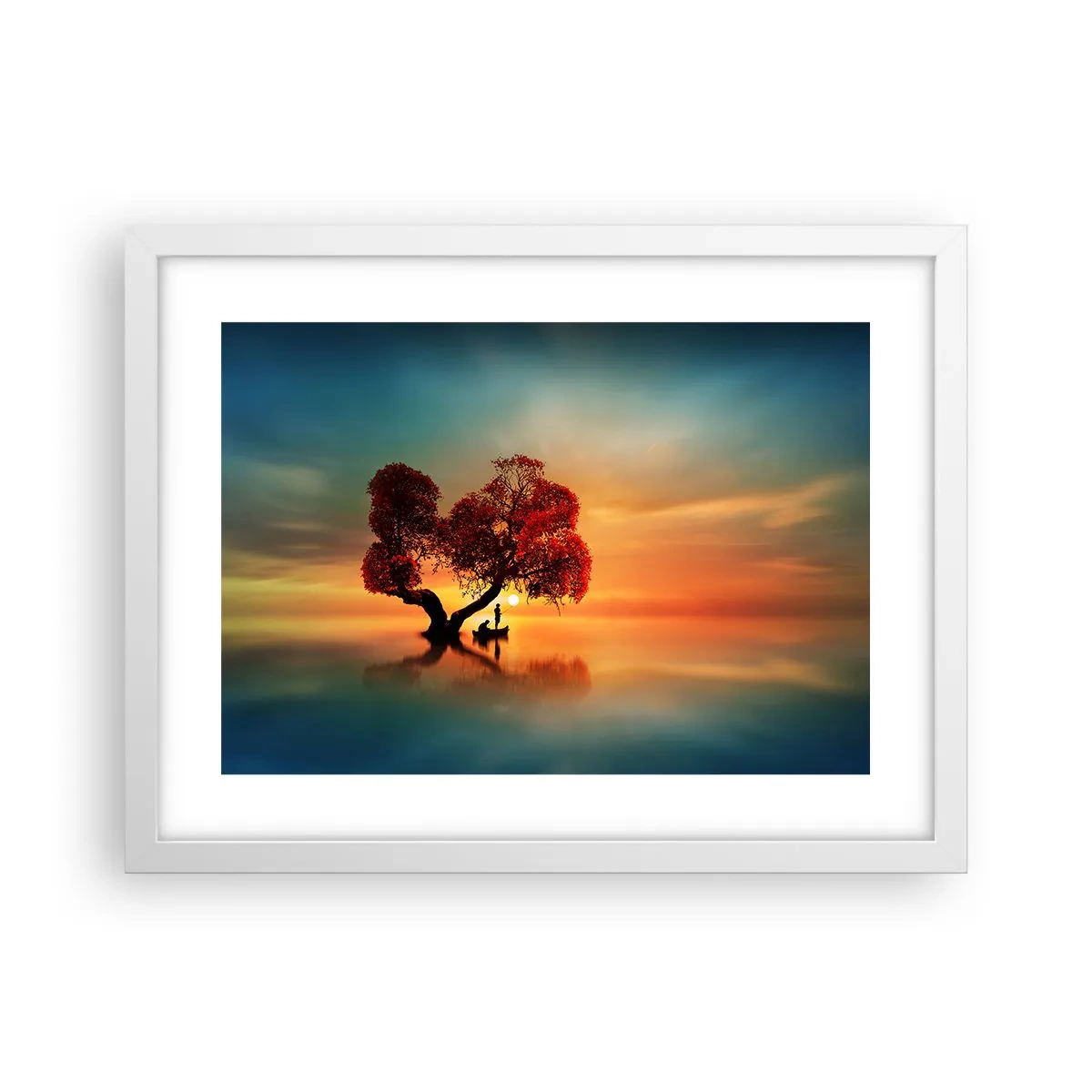 Poster in cornice bianca - Gli esiliati e il silenzio fuori dal mondo - 40x30 cm