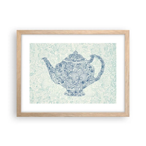 Poster in cornice rovere chiaro - Magia del tè - 40x30 cm