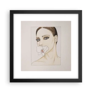 Poster in cornice nera - Simbolo di eleganza e bellezza - 30x30 cm