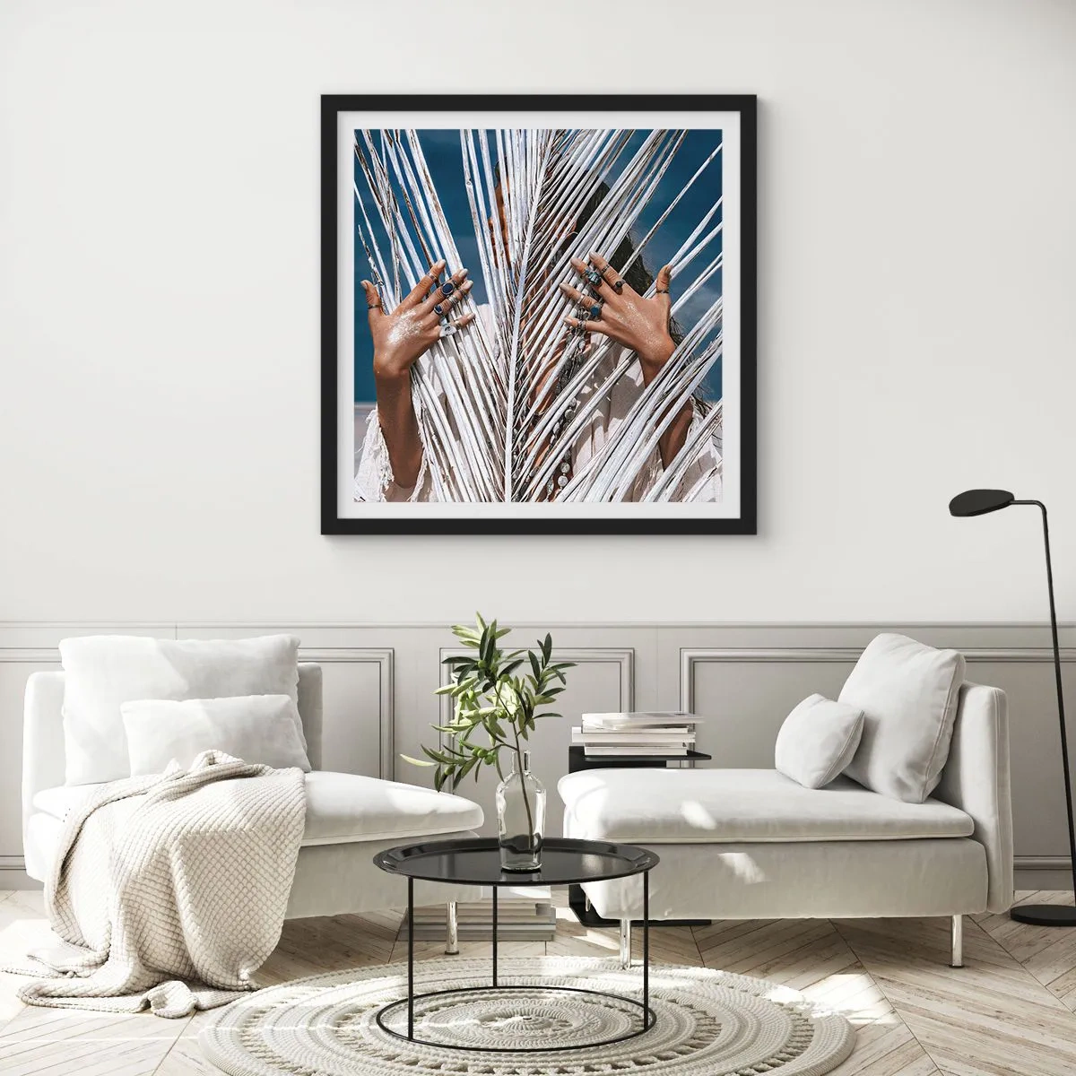 Poster in cornice nera - La ragazza dello sciamano? - 30x30 cm