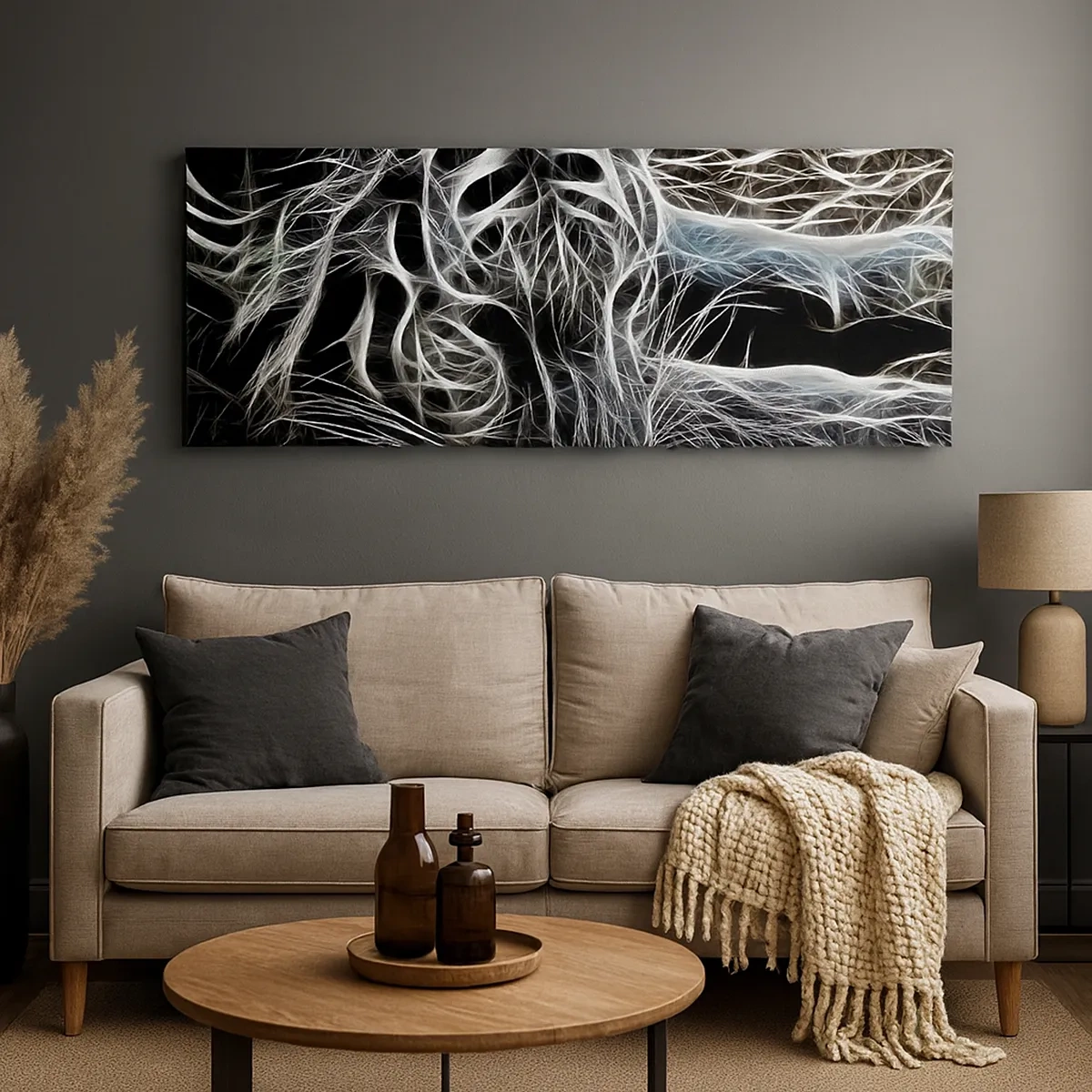 Quadro su tela - Stampe su Tela - Studio di leggerezza felina - 30x30 cm