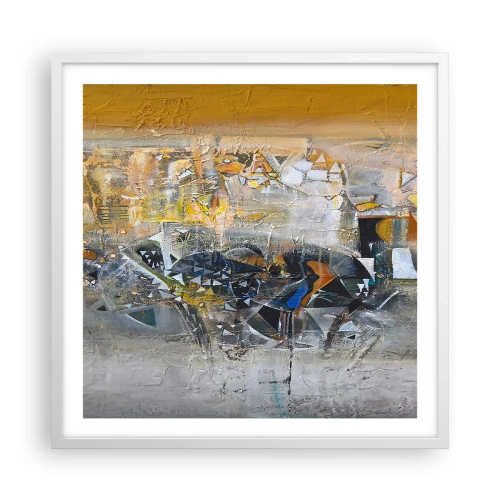 Poster in cornice bianca - Tutto andrà bene - 60x60 cm