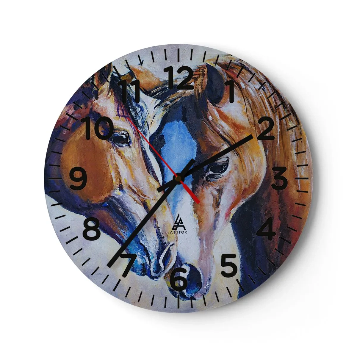 Orologio da parete - Orologio in Vetro - Sarà amicizia o amore? - 30x30 cm