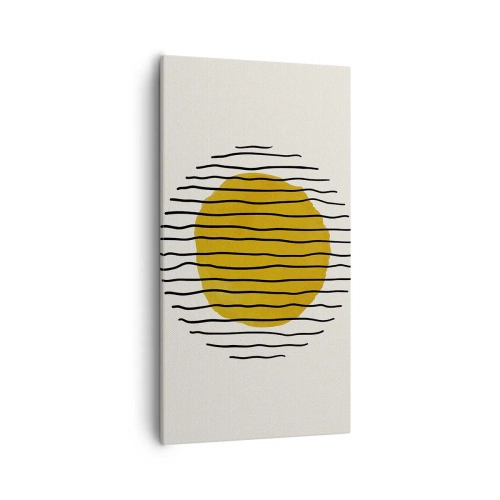 Quadro su tela - Stampe su Tela - Astrazione fremente di calore - 55x100 cm