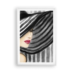 Poster in cornice bianca - Dove trovarti? - 61x91 cm