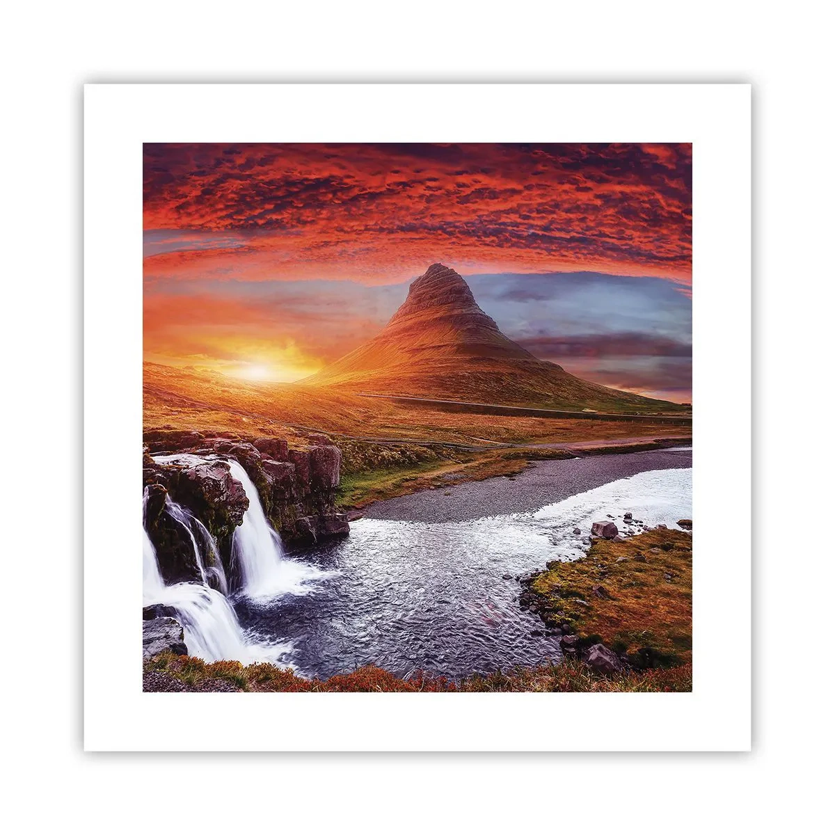 Poster - Paesaggio della Terra di Mezzo - 40x40 cm