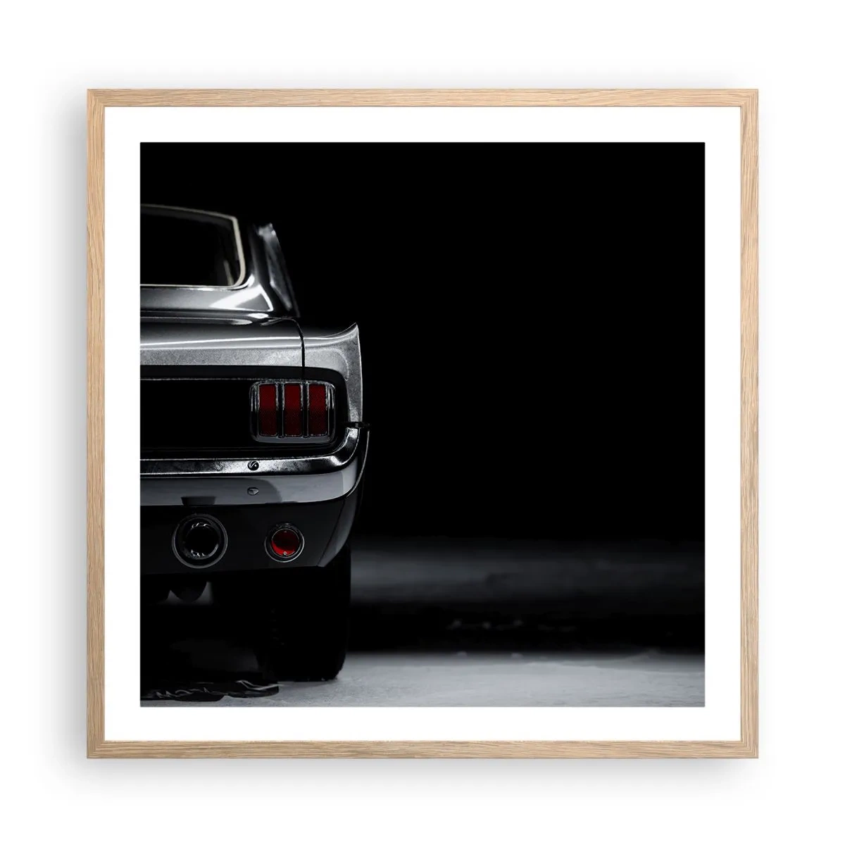 Poster in cornice rovere chiaro - Il fascino del classico - 60x60 cm