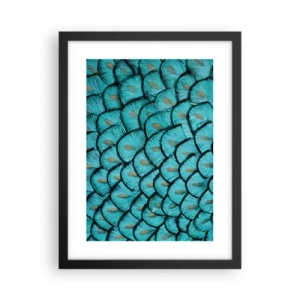 Poster in cornice nera - La grande festa delle piume - 30x40 cm