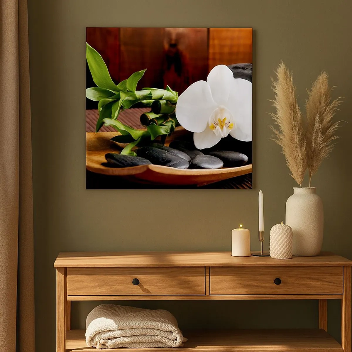 Quadro su tela - Stampe su Tela - Lasciati toccare dalla natura - 30x30 cm