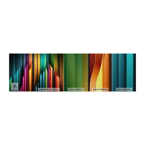 Campione di Fotomurale Premium Sand - Organi di luce - Colorato, Linee, Astrazione - 100x30 cm