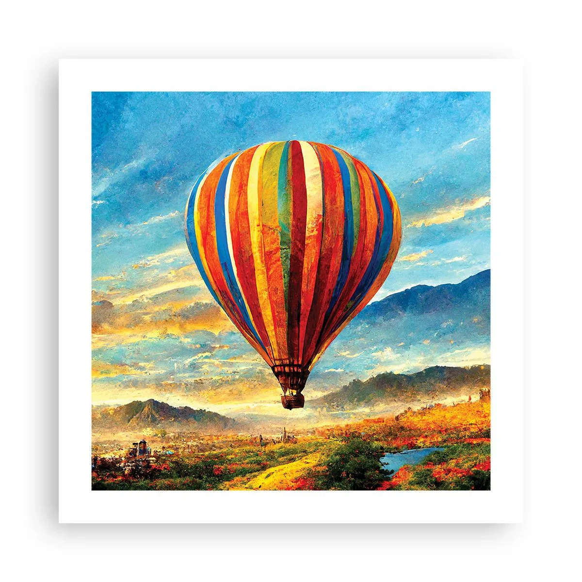 Poster - Nel silenzio si vede meglio - 50x50 cm