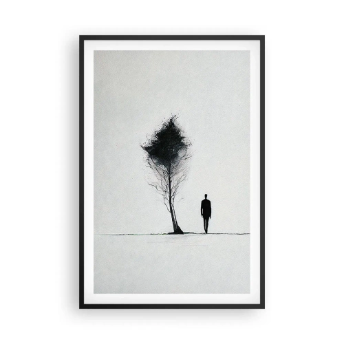 Poster in cornice nera - Tutti viaggiamo - 61x91 cm