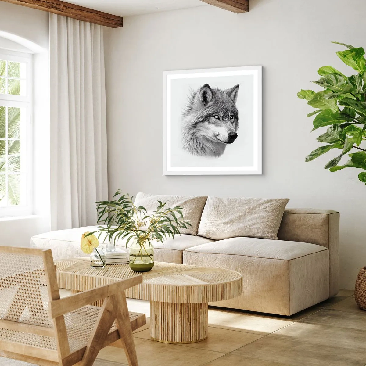 Poster in cornice bianca - Alfa, senza dubbio - 50x50 cm