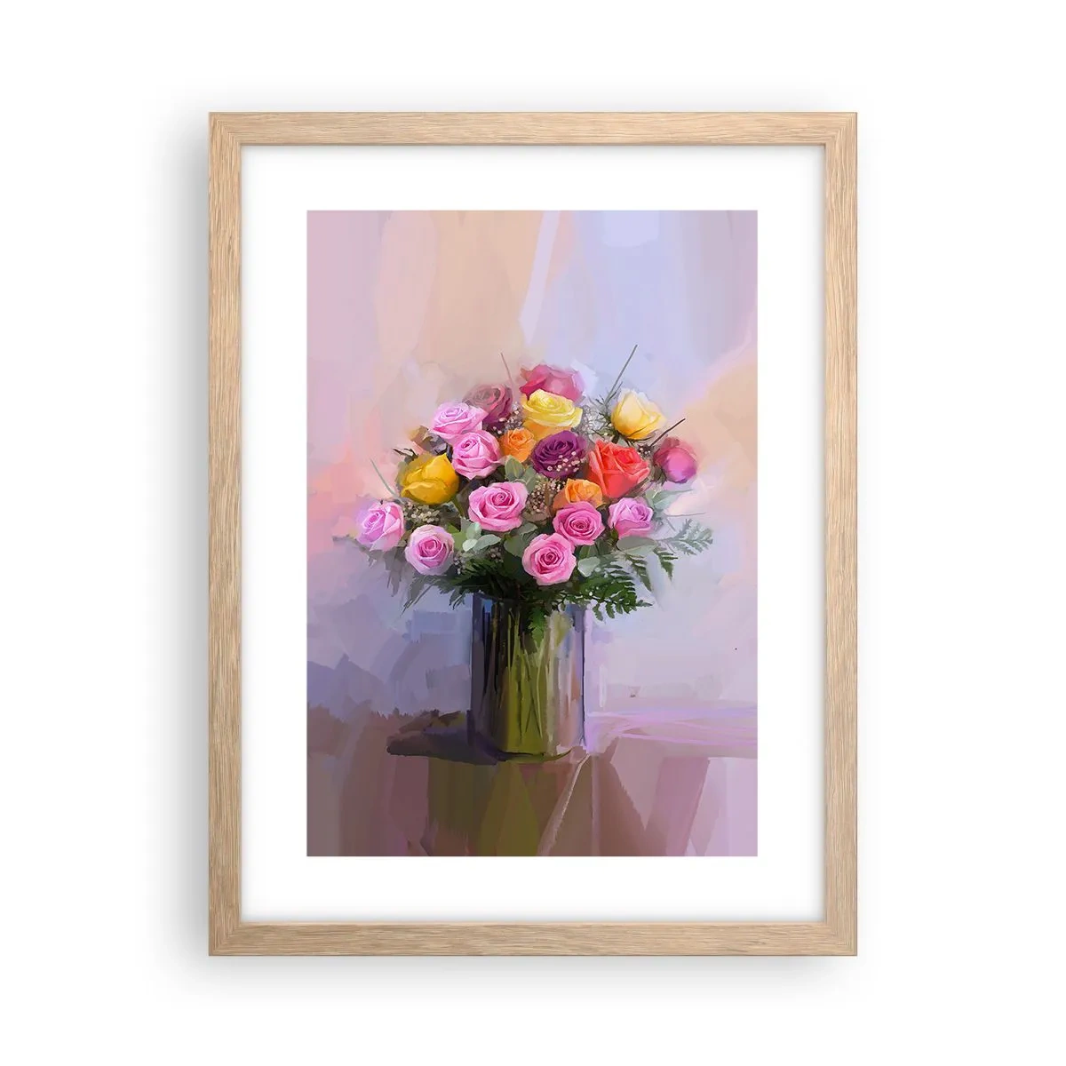 Poster in cornice rovere chiaro - Bellezza immobile - 30x40 cm