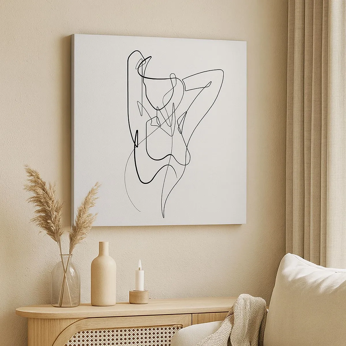 Quadro su tela - Stampe su Tela - Davvero, come sei... - 30x30 cm