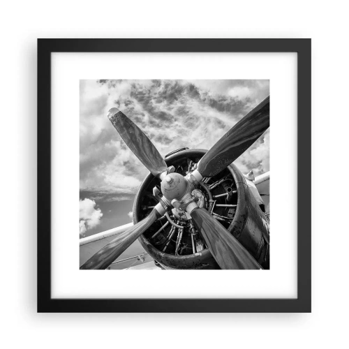 Poster in cornice nera - Il dominatore dell'aria - 30x30 cm