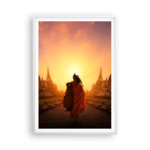 Poster in cornice bianca - In pace per l'eternità - 70x100 cm