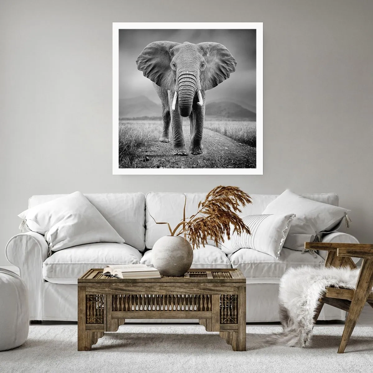 Poster - Il padrone di casa dà il benvenuto - 60x60 cm