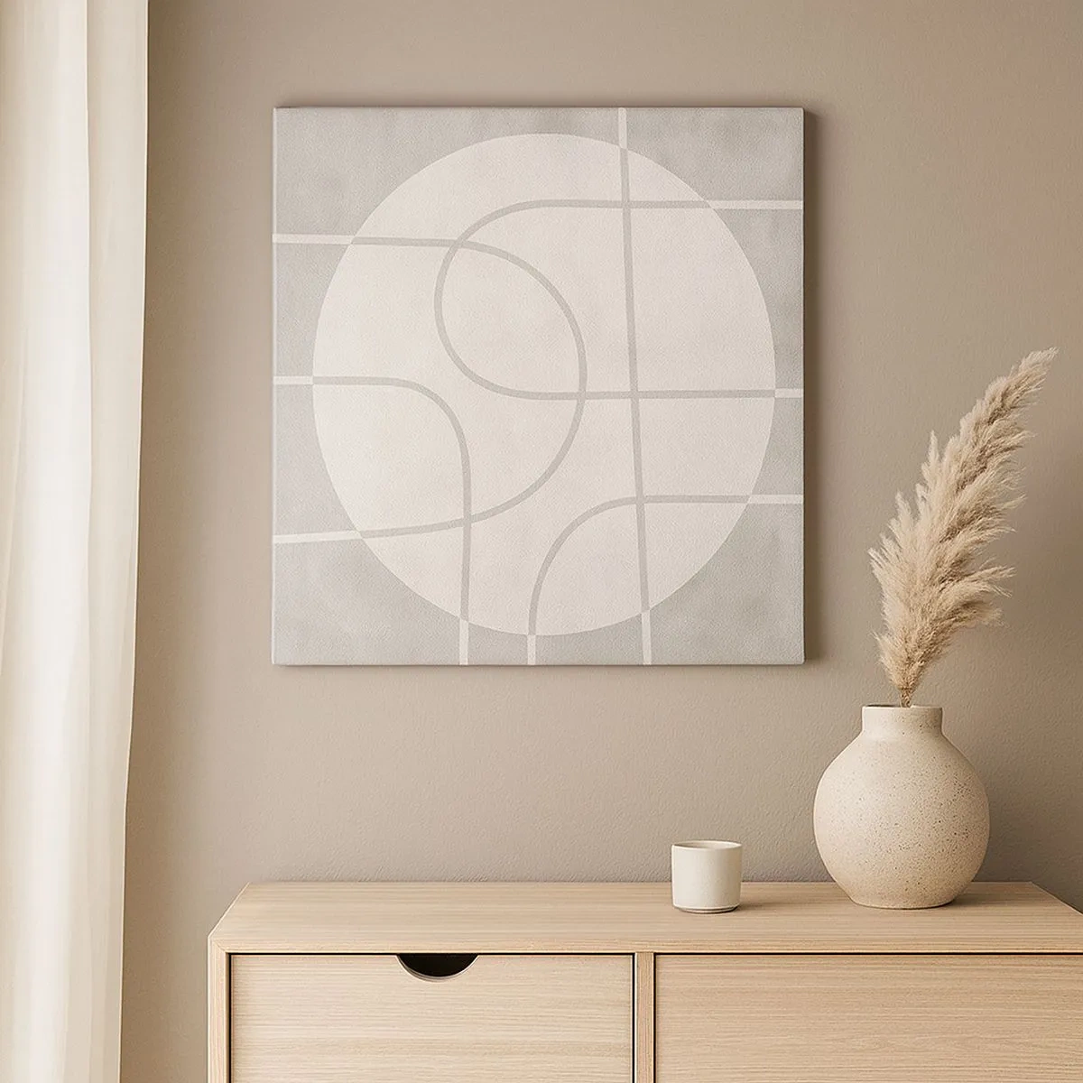Quadro su tela - Stampe su Tela - Tondo e dritto - 30x30 cm