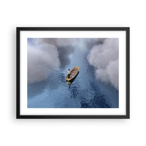 Poster in cornice nera - Vita - viaggio - incertezza - 50x40 cm